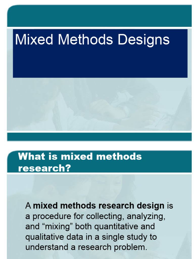 Understanding Mixed Methods Designs | PDF | Quantitative Research ...