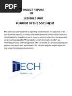 PROJECT REPORT of LED BULB UNIT PURPOSE OF THE DOCUMENT This