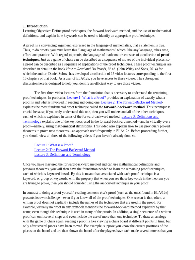 How to read and do proofs introduction pdf mathematical proof theorem