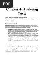 Chapter 4 Analysing Texts