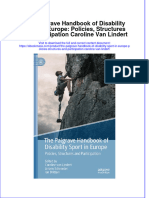 The Palgrave Handbook of Disability Sport in Europe Policies Structures and Participation Caroline Van Lindert Ebook Full Chapter