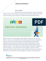 Zoho Interview Questions and Answers: Updated On Oct 13, 2023 14:18 IST