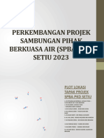 Perkembangan Projek Sambungan Pihak Berkuasa Air (Sbpa