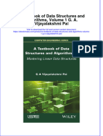 A Textbook of Data Structures and Algorithms Volume 1 G A Vijayalakshmi Pai Full Chapter