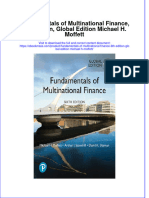 Fundamentals of Multinational Finance 6Th Edition Global Edition Michael H Moffett Full Chapter
