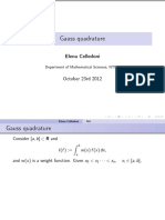 Gaussquadrature