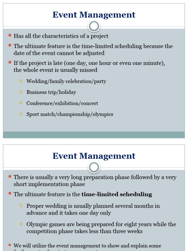 Event Management Project Guide | PDF | Risk | Risk Management