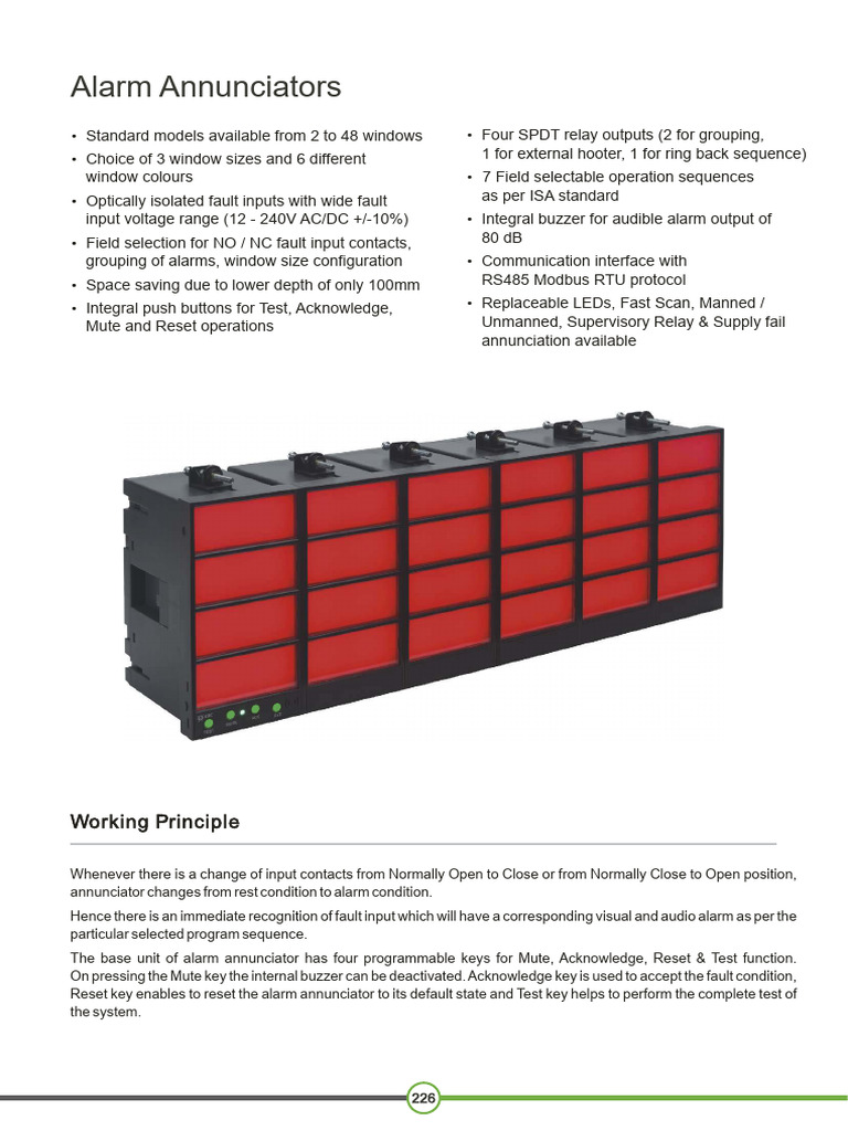 GIC Alarm Annunciator Overview | PDF | Relay | Power Supply