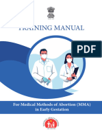 Training Manual For Medical Methods of Abortion (MMA) in Early Gestation