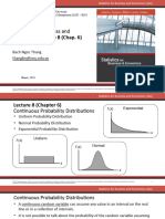 Lecture 8 Chap. 6 Continuous Probability Distribution