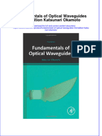 Fundamentals of Optical Waveguides 3Rd Edition Katsunari Okamoto Full Chapter