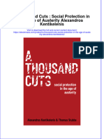 A Thousand Cuts Social Protection in The Age of Austerity Alexandros Kentikelenis Full Chapter