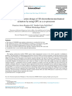 Topology Optimization Design of 3D Electrothermomechanical Actuators by Using GPU As A Co-Processor