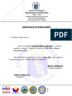 Certificate of Enrolment New