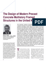 The Design of Modern Precast Concrete Multistory Framed Structures in The United Kingdom