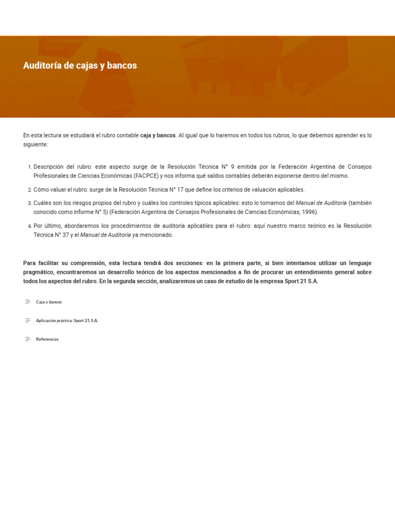 Auditoría De Cajas Y Bancos Pdf Bancos Contabilidad