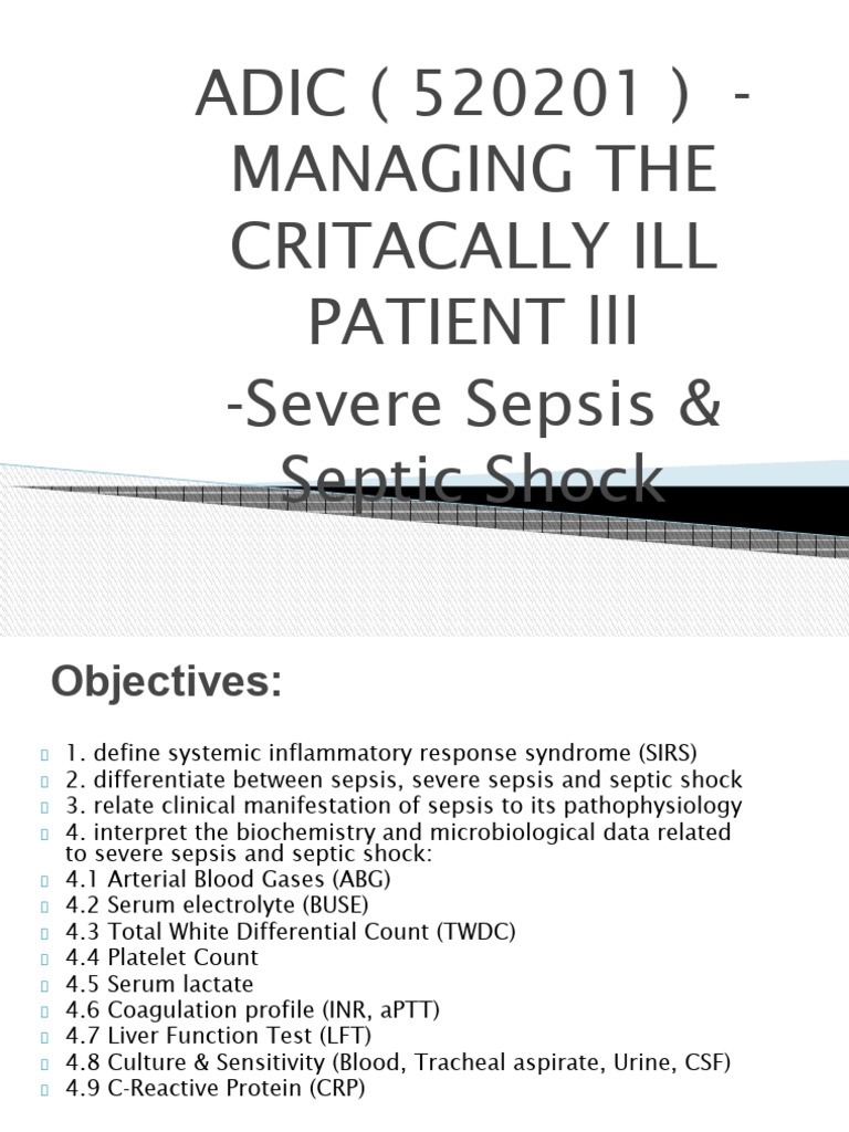 Managing Severe Sepsis and Shock | PDF | Sepsis | Shock (Circulatory)