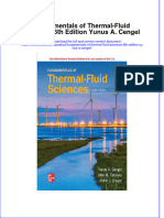 Fundamentals of Thermal Fluid Sciences 6Th Edition Yunus A Cengel Full Chapter