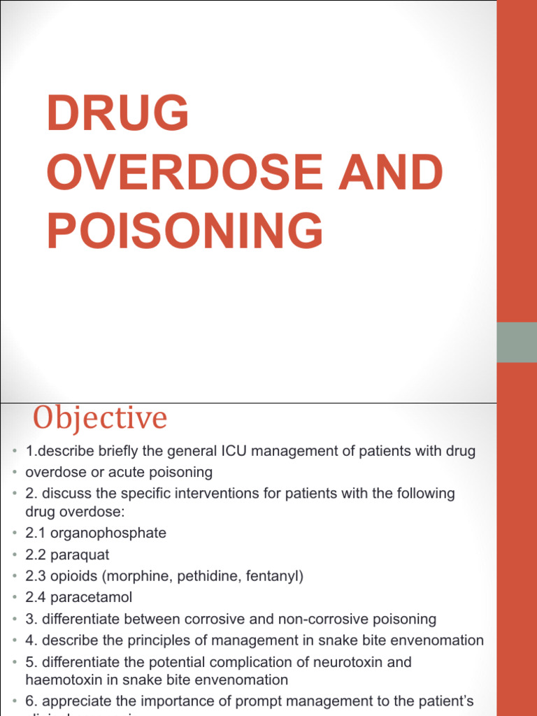 Drug Overdose and Poisoning | PDF | Drug Overdose | Medical Specialties