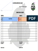 Feuille de Matche Officiel