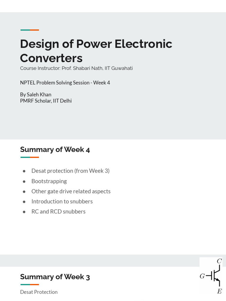 Power Electronics Converter Design Overview | PDF | Power Electronics ...