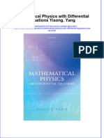 Documentm - 774mathematical Physics With Differential Equations Yisong Yang Download PDF Chapter