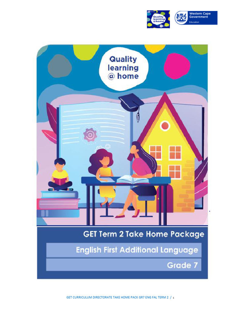 Take Home Package Gr7 Eng Fal t2 | PDF | English Language | Linguistic ...