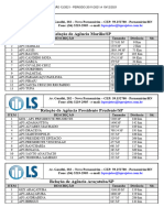 Lista de Agência - Planilhas Google