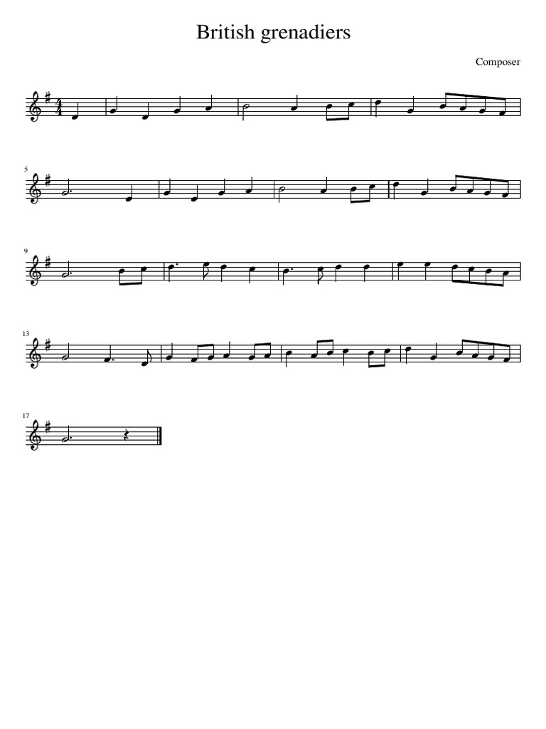 British_grenadiers PDF