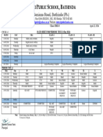 Date Sheet PT-I LKG To X (2024-25)