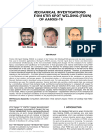 Thermo-Mechanical Investigations During Friction Stir Spot Welding (FSSW) OF AA6082-T6