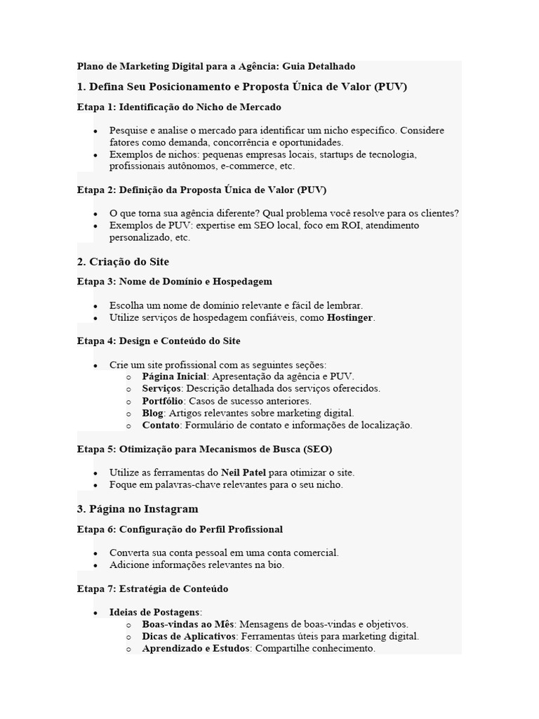 Guia Completo para Agência de Marketing Digital | PDF | Marketing ...