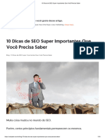 1-10 Dicas de SEO Super Importantes Que Você Precisa Saber