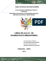 Línea en 22,9 KV Se Huamachuco-Minaspampa: Universidad Católica de Santa María