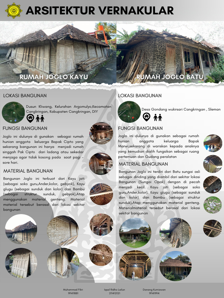 Arsitektur Vernakular: Rumah Joglo | PDF
