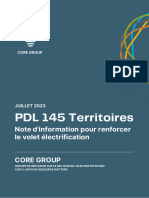 Note Information-Core Group - PDL145 Territoires