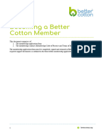 Better Cotton Membership Application Form Suppliers and Manufacturers Other Intermediaries January 2023