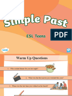 Esl Simple Past Tense Ppt Teens a1 a2 Ver 3 