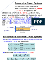 Exergy Rate Balance For Closed Systems: 600 K 310 K 300 K 100 KW