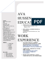 AVA Hussen Education: Contact