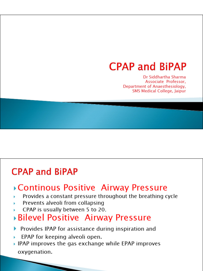 CPAP BiPAP | PDF | Wellness | Science & Mathematics