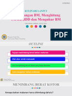 3. Penimbangan BM (Kulinari Lanjut)