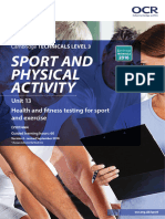 Health and Fitness Testing For Sport and Exercise