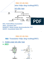 Điện tử căn bản: Transistor hiệu ứng trường (FET)