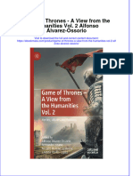 Game of Thrones A View From The Humanities Vol 2 Alfonso Alvarez Ossorio Full Chapter