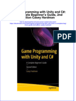 Game Programming With Unity and C A Complete Beginners Guide 2Nd Edition Casey Hardman Full Chapter