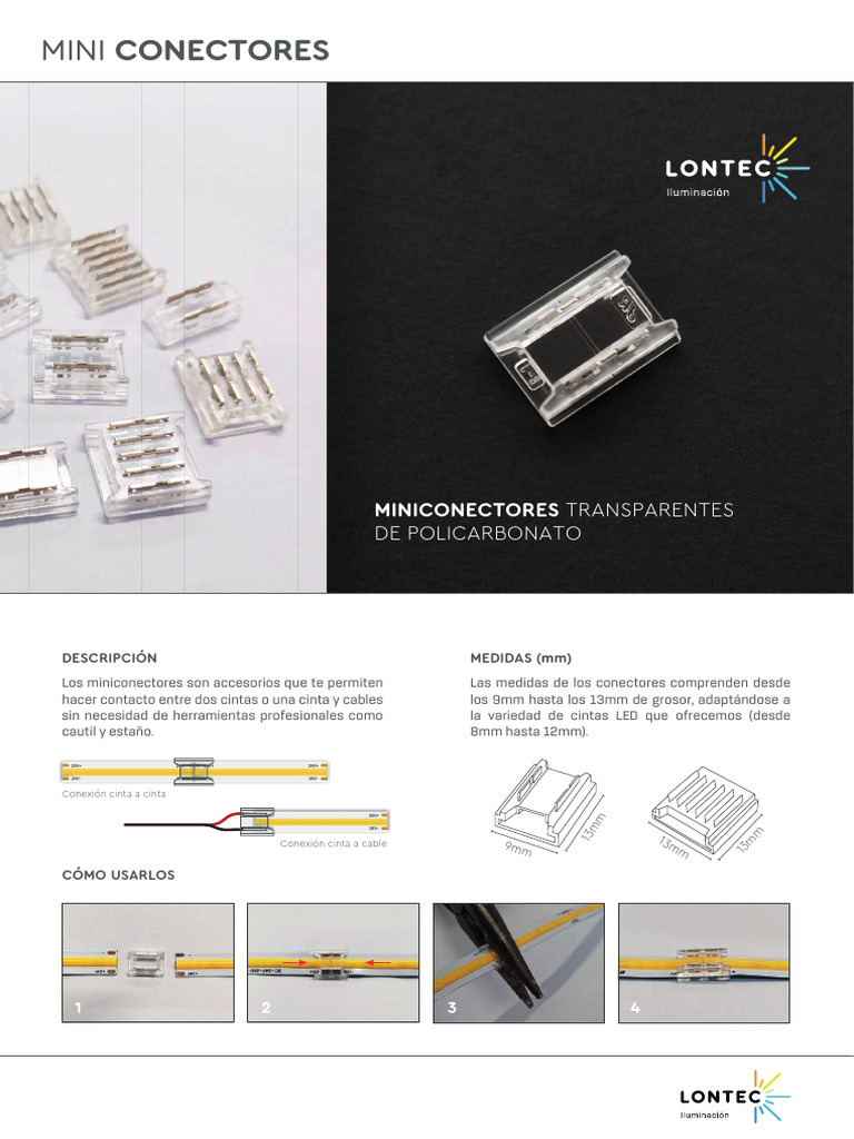 Catalogo 6 Mini Conectores | PDF | Conector eléctrico | Diodo emisor de luz