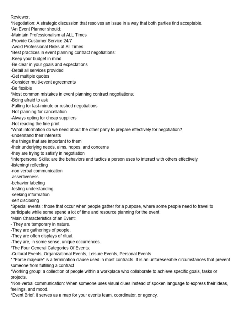 Tle Reviewer | PDF | Negotiation | Communication