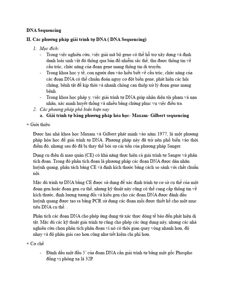 DNA Sequencing-II | PDF