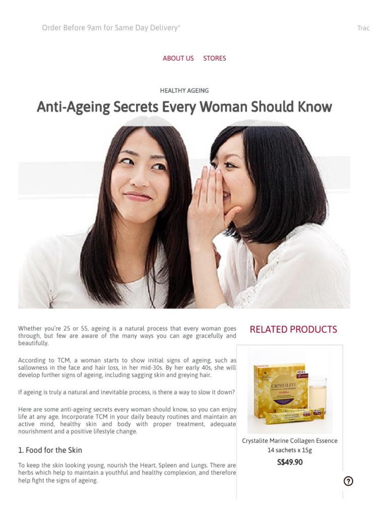 Anti-Ageing Secrets for Women | PDF | Traditional Chinese Medicine